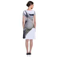 Short Sleeve Front Wrap Dress 