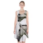 White Horse Racerback Midi Dress