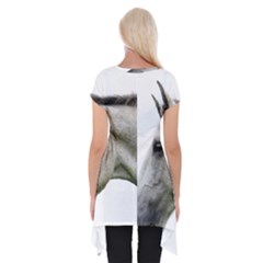 Short Sleeve Side Drop Tunic 