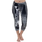 Zebra Capri Winter Leggings 