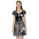 Zebra Short Sleeve Skater Dress