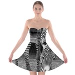 Zebra Strapless Bra Top Dress