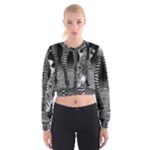 Zebra Cropped Sweatshirt