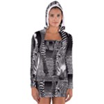 Zebra Women s Long Sleeve Hooded T-shirt