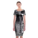Zebra Classic Short Sleeve Midi Dress