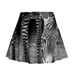 Zebra Mini Flare Skirt