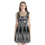Zebra Split Back Mini Dress 