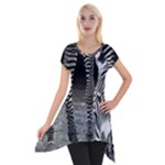 Zebra Short Sleeve Side Drop Tunic