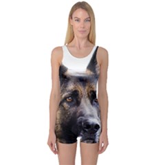 One Piece Boyleg Swimsuit 