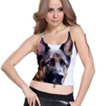 German Shepherd Dog Spaghetti Strap Bra Top