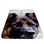 German Shepherd Dog Fitted Sheet (California King Size)