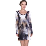 German Shepherd Dog Long Sleeve Nightdress