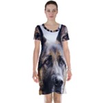 German Shepherd Dog Short Sleeve Nightdress