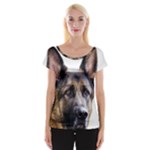 German Shepherd Dog Women s Cap Sleeve Top