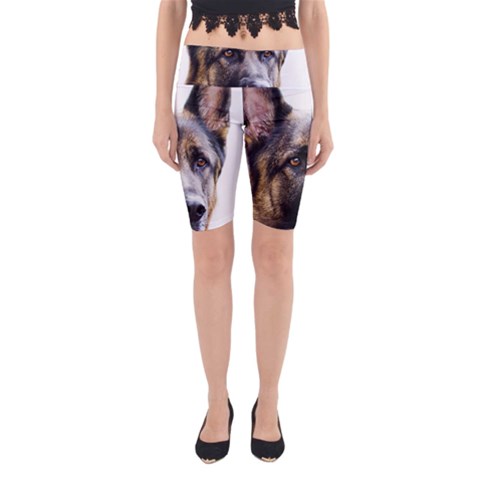 German Shepherd Dog Yoga Cropped Leggings from ArtsNow.com