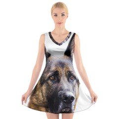 V-Neck Sleeveless Dress 