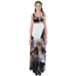 German Shepherd Dog Empire Waist Maxi Dress
