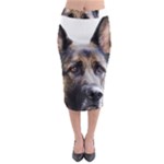 German Shepherd Dog Midi Pencil Skirt