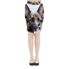 German Shepherd Dog Midi Wrap Pencil Skirt from ArtsNow.com