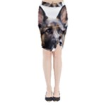 German Shepherd Dog Midi Wrap Pencil Skirt