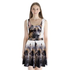 Split Back Mini Dress  