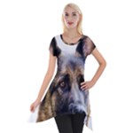 German Shepherd Dog Short Sleeve Side Drop Tunic