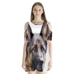 German Shepherd Dog Shoulder Cutout Velvet  One Piece from ArtsNow.com