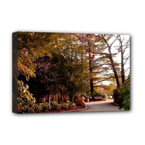 Leo Harrison St Pk  Path 2 Deluxe Canvas 18  x 12  (Stretched) from ArtsNow.com
