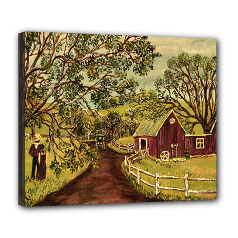Old Red Barn By Ave Hurley