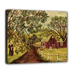 Old Red Barn By Ave Hurley - Deluxe Canvas 24  x 20  (Stretched) Clone
