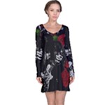 Slash Long Sleeve Nightdress