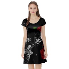 Short Sleeve Skater Dress Front