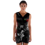 Slash Wrap Front Bodycon Dress