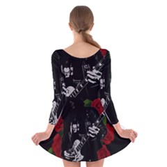 Long Sleeve Velvet Skater Dress 