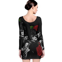 Long Sleeve Velvet Bodycon Dress 