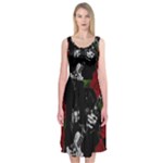 Slash Midi Sleeveless Dress