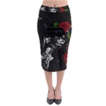Slash Midi Pencil Skirt