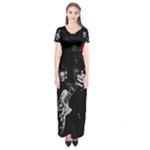 Slash Short Sleeve Maxi Dress