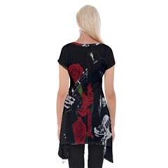 Short Sleeve Side Drop Tunic 