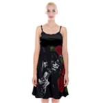Slash Spaghetti Strap Velvet Dress