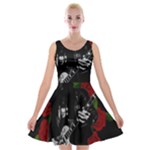 Slash Velvet Skater Dress