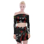 Slash Off Shoulder Top with Skirt Set