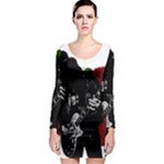 Slash Long Sleeve Bodycon Dress