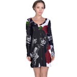 Slash Long Sleeve Nightdress