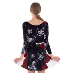 Long Sleeve Velvet Skater Dress 