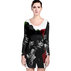 Long Sleeve Velvet Bodycon Dress 