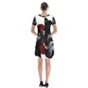 Short Sleeve V-neck Flare Dress 
