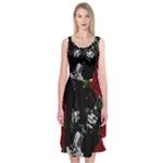 Slash Midi Sleeveless Dress