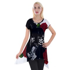 Short Sleeve Side Drop Tunic 