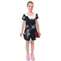 Kids  Short Sleeve Velvet Dress 